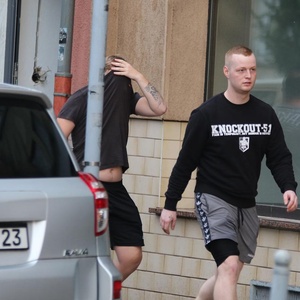 Leon Ringl im Rahmen eines RechtsRock-Konzerts im Juli 2019 in Eisenach. (Foto: Pixelarchiv)