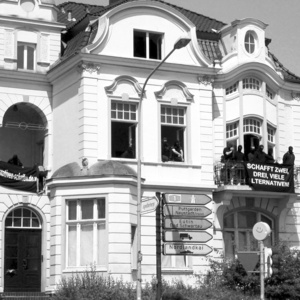 Das besetzte Haus im Lübecker Stadtteil St. Lorenz