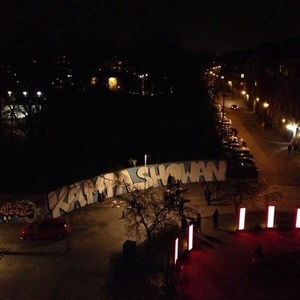 Solidaritäts Grafitti für Showan S. in Malmö.