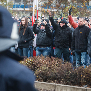 „Montagsdemo“ in Berlin-Marzahn am 22. November 2014