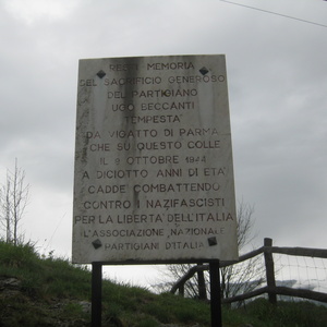 Partisanen Gedenken in Ligurien in Italien.