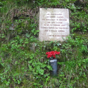 Partisanen Gedenken in Ligurien in Italien.