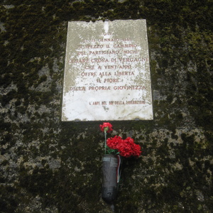 Partisanen Gedenken in Ligurien in Italien.