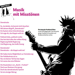 Mit 25.500 Euro gefördert wurde u.a. die Zeitbild Stiftung (ZS) aus München, die mit diversen Arbeits­­blättern »Präventionsprojekte gegen Linksextremismus« an Schulen durchführt.