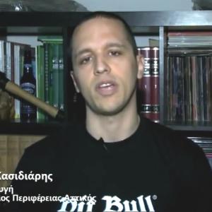 Ilias Kasidiaris, der Sprecher der Chrysi Avgi.