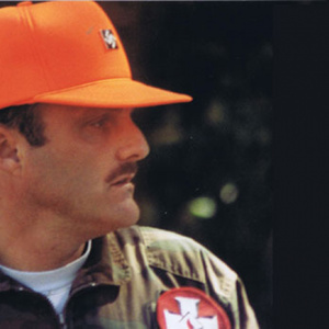 Der amerikanische KKK-Führer Dennis Mahon 1998 bei einem Event der »Aryan Nations« in Tennesse.