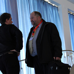 Peter Naumann beim NPD-Bundesparteitag 2009 in Berlin.
