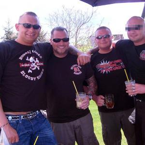  v.l.n.r.: Thomas Düwell, Hannes Franke (Im 81-Shirt), Stefan Rietz (ehem. B&H Nord-Brandenburg), Mirko S.