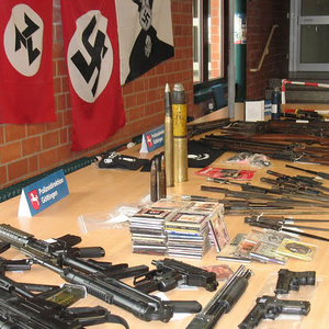 Ein Teil des gefundenen Waffenarsenals