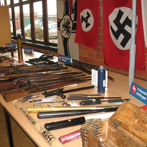 Ein Teil des gefundenen Waffenarsenals