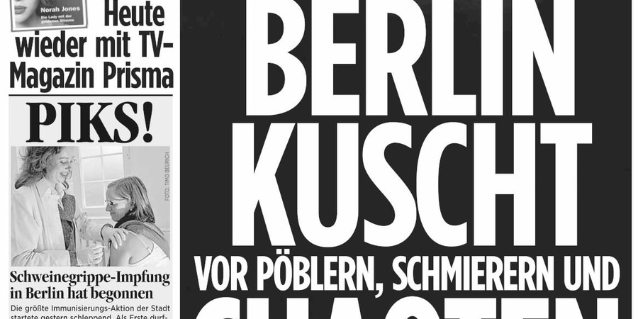 BZ Berlin Schlagzeile zu sogenannten Chaoten