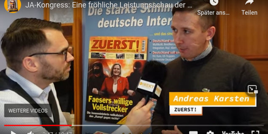 In einem Image-Filmchen präsentiert sich die extreme Rechte.