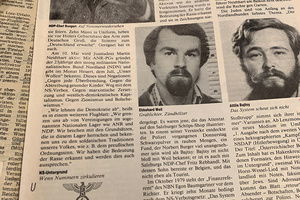 Ein zeitgenössischer Medienbericht über das Netzwerk um Ekkehard Weil.