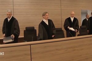 Das Oberlandesgericht in Dresden bei der Arbeit.