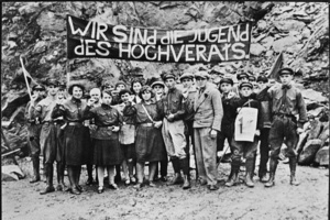 Angehörige des Roten Frontkämpferbundes (RFB) im Gruppenbild