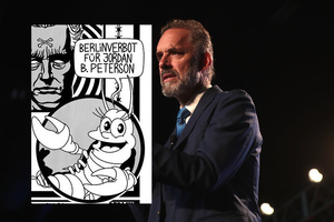 (Bild: Montage aus Faksimile Plakat & Foto flickr.com; Gage Skidmore; CC BY-SA 2.0)